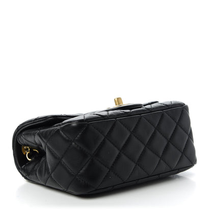 Chanel Lambskin Quilted Mini Pearl Crush Flap Black 4 of 10
