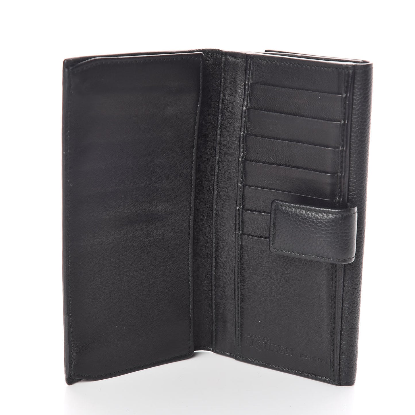 Calfskin Skull Continental Wallet Black