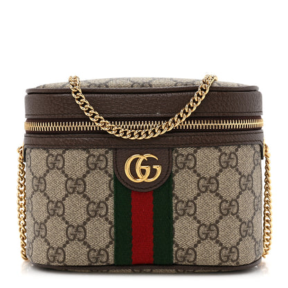 Gucci GG Supreme Monogram Web Ophidia Belt Bag 75 30 Dark Brown 1 of 12