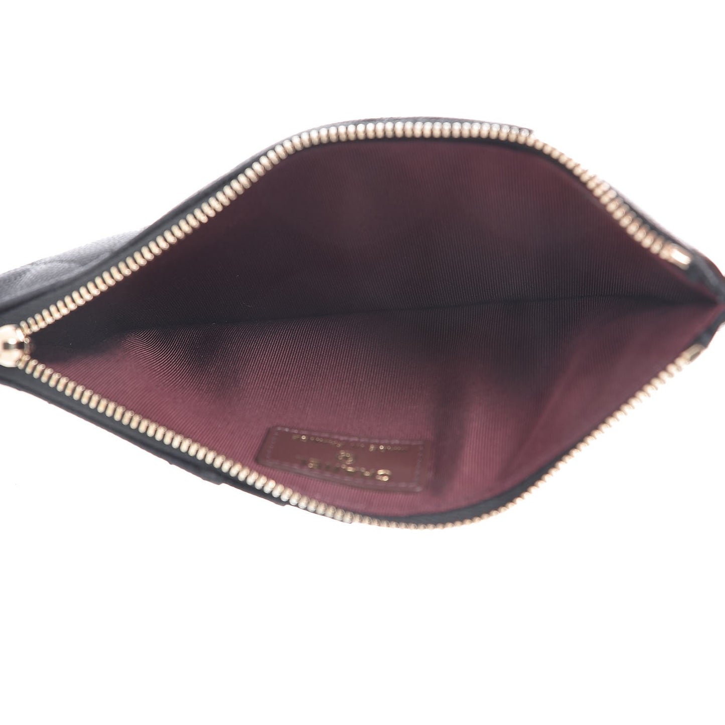 Caviar Quilted Classic Flat Wallet Pouch Black