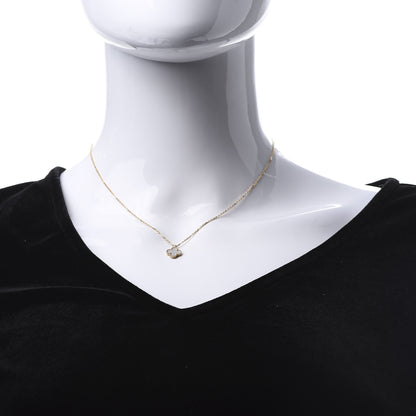 Van Cleef & Arpels 18K Yellow Gold Mother of Pearl Sweet Alhambra Pendant Necklace 2 of 6