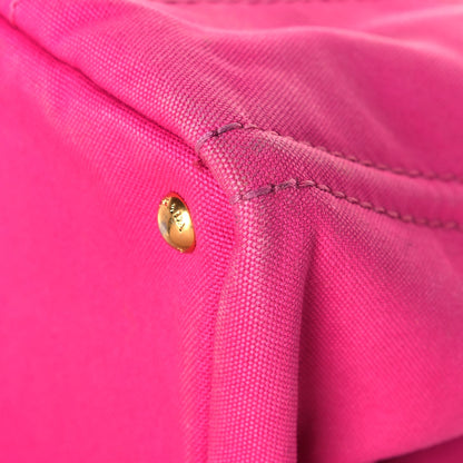 Prada Canapa Logo Shopping Tote Fuxia 9 of 18