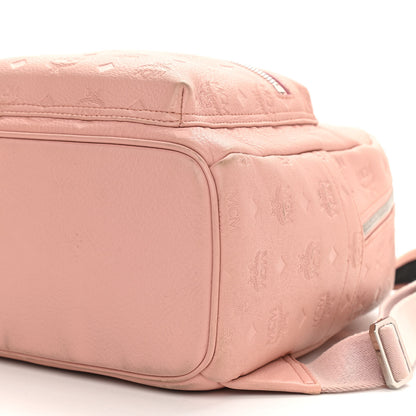 MCM Calfskin Ottomar Monogram Small Backpack Pink 10 of 15