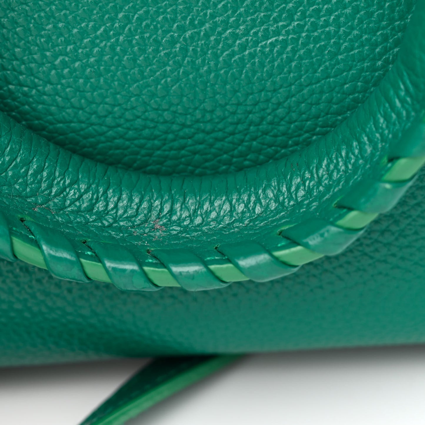 Grained Calfskin Neo Classic Silver Hardware Mini City Jade