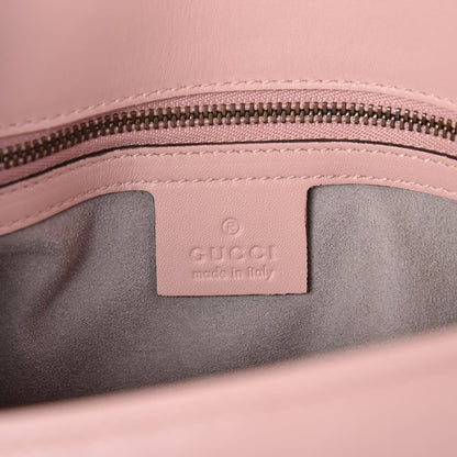 Gucci Calfskin Matelasse Small GG Marmont Shoulder Bag Perfect Pink 6 of 7