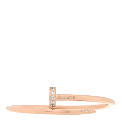 Cartier 18K Pink Gold Diamond Juste Un Clou Bracelet 15 1 of 3