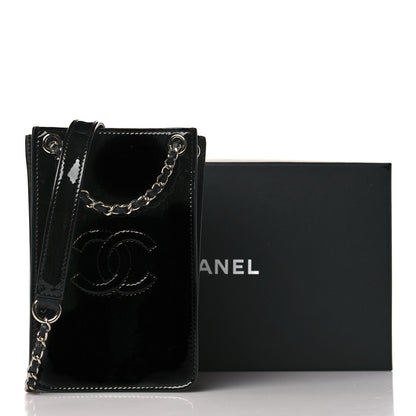 Chanel Patent CC Phone Holder Crossbody Black 10 of 10