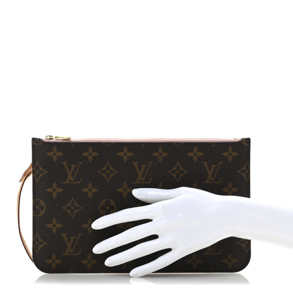 Louis Vuitton Monogram Neverfull MM GM Pochette Rose Ballerine 2 of 7