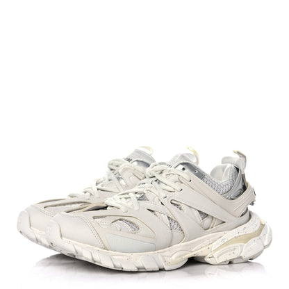 Balenciaga Rubber Mesh Fabric Monocolor Recycled Sole Womens Track Sneakers 36 White 3 of 10