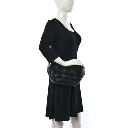 Gucci Calfskin GG Tennis Embossed Pocket Belt Bag Black 2 of 9