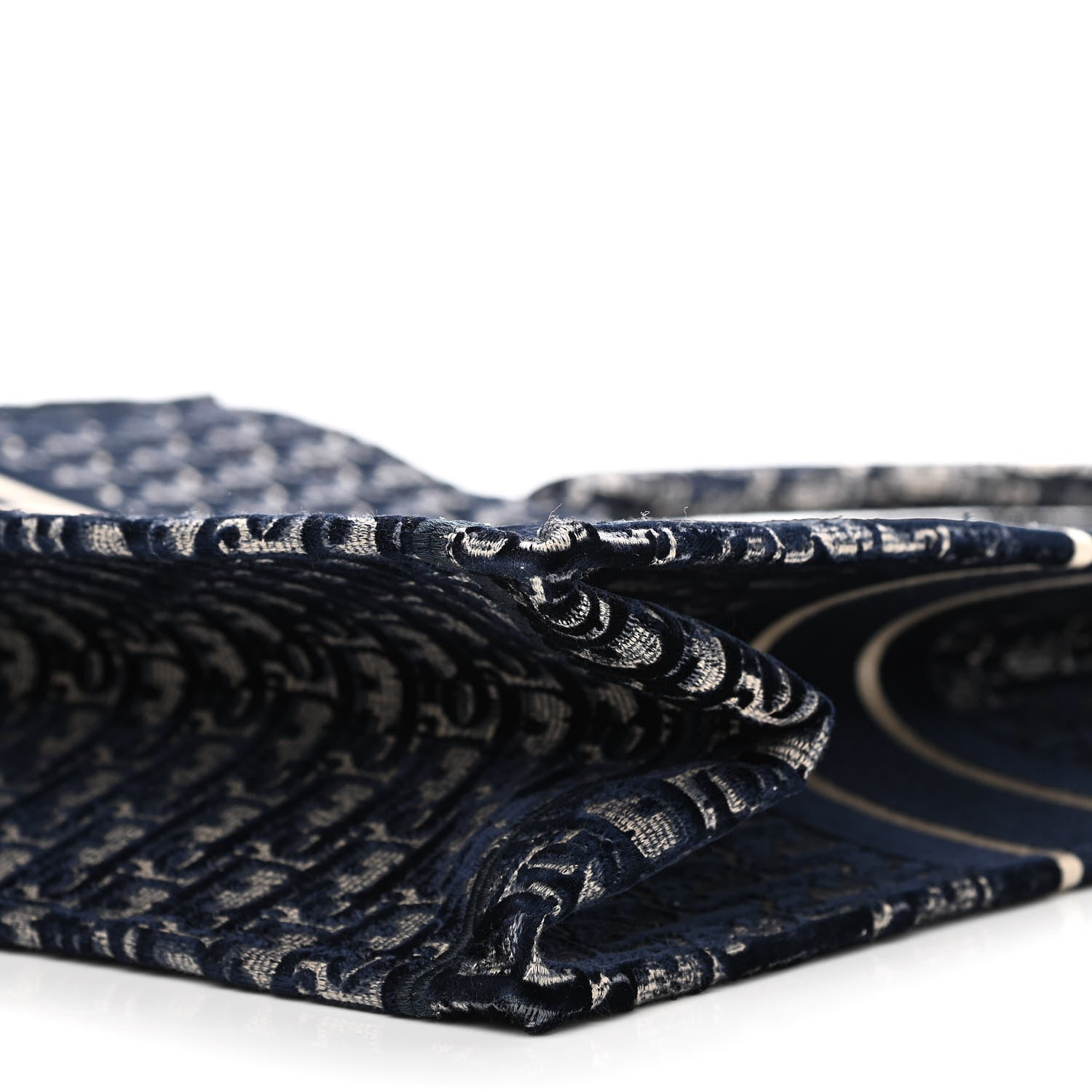 Christian Dior Oblique Velvet Book Tote Blue Multicolor 10 of 12