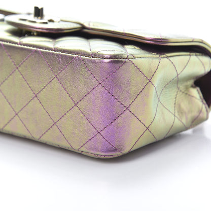 Chanel Iridescent Lambskin Quilted Mini Rectangular Flap Purple 10 of 12