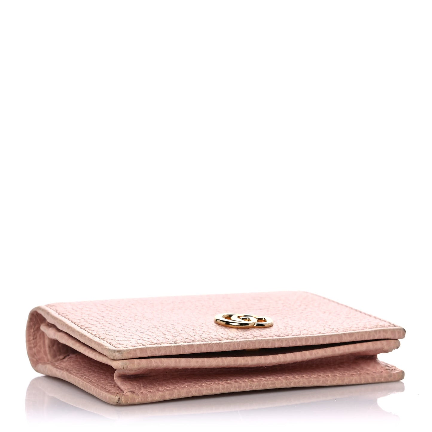 Dollar Calfskin GG Marmont Card Case Perfect Pink