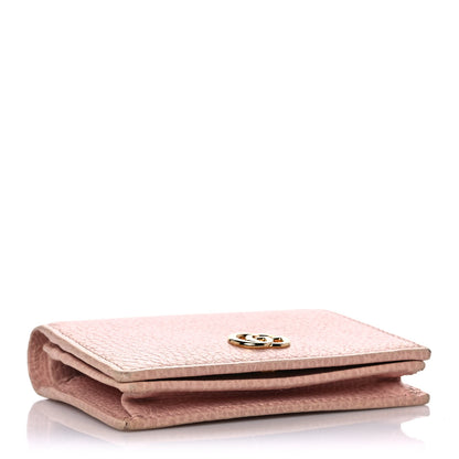 Gucci Dollar Calfskin GG Marmont Card Case Perfect Pink 4 of 10