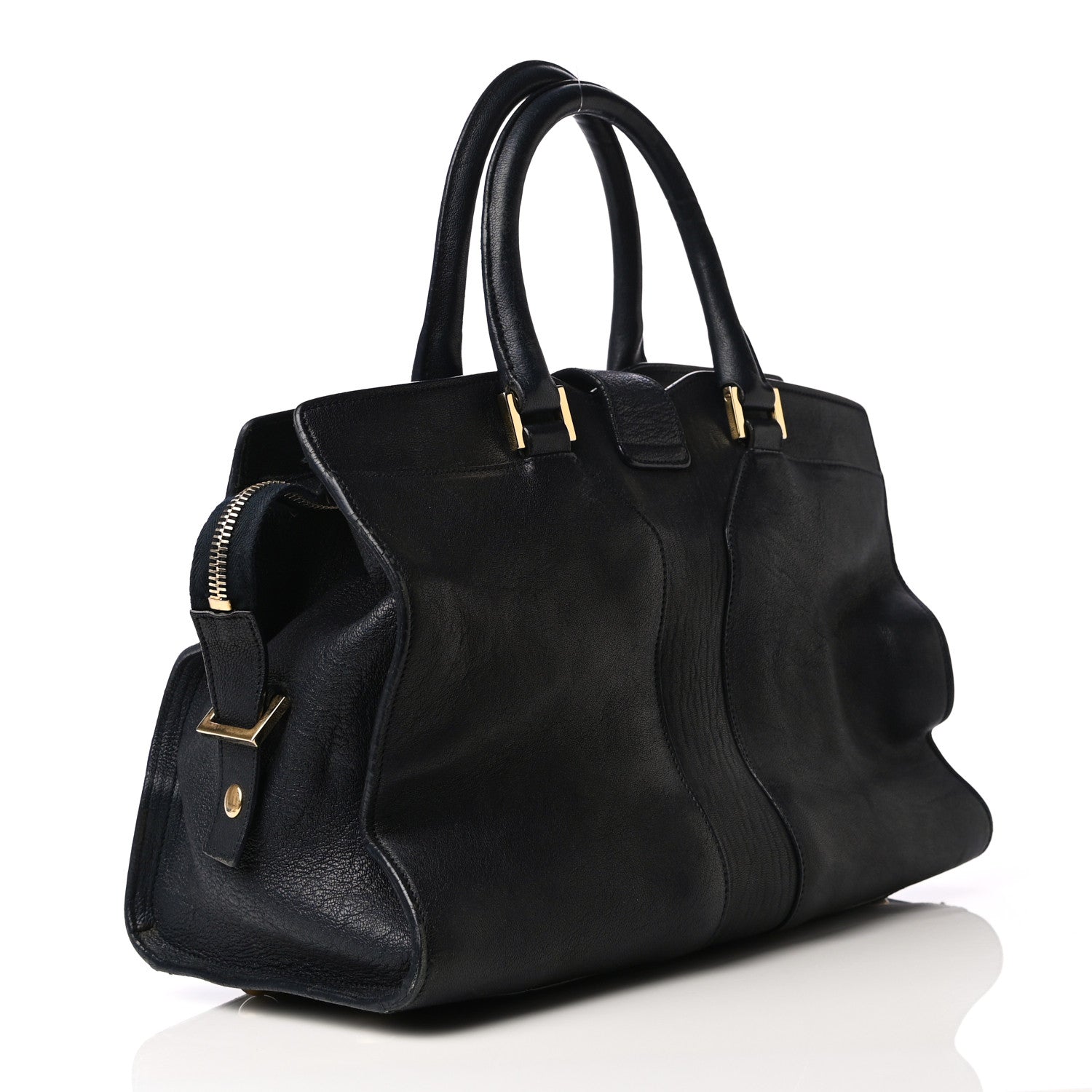 Saint Laurent Sheepskin Small Cabas ChYc Navy 2 of 26