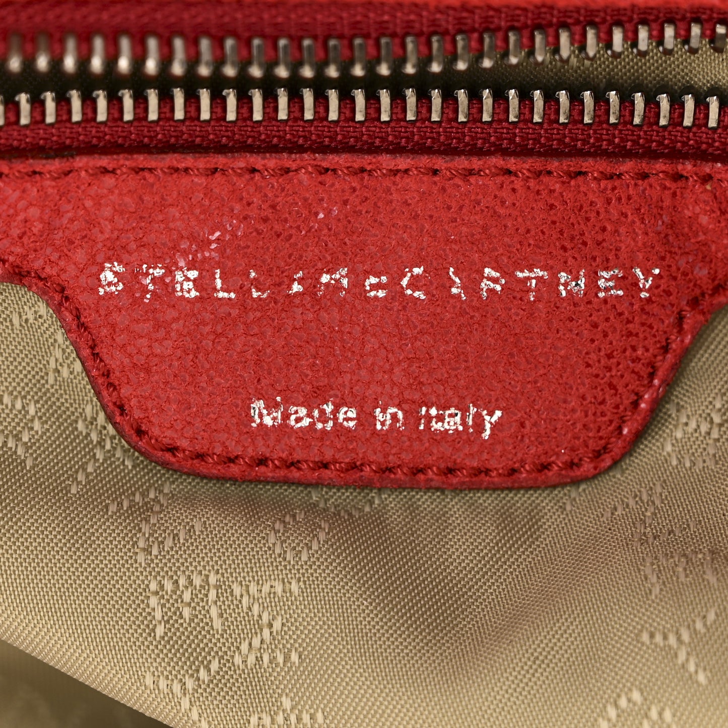 Shaggy Deer Falabella Fold Over Tote Red