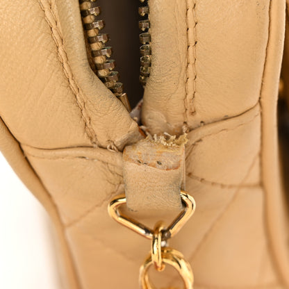 Chanel Lambskin Quilted Tassel Flap Camera Case Beige 14 of 16