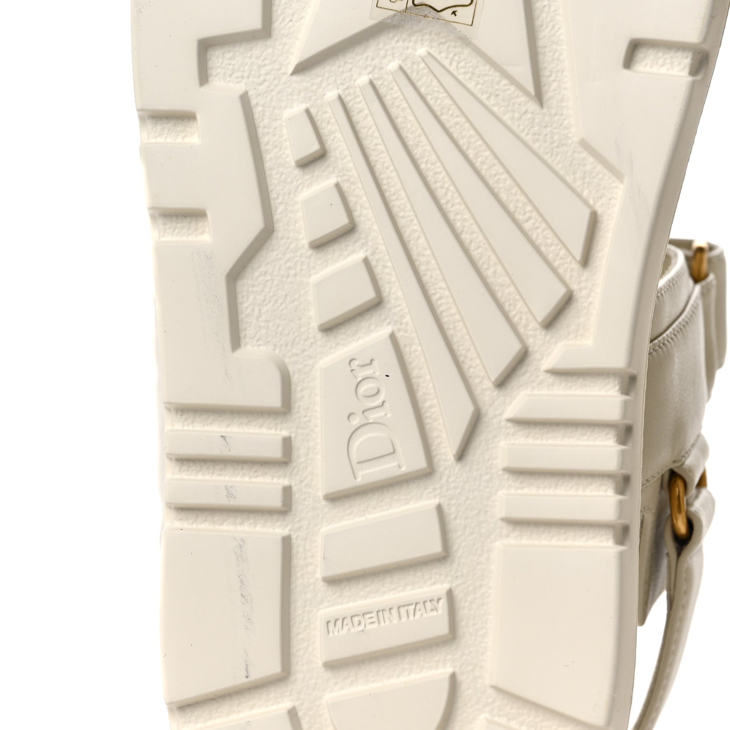 Lambskin Dioract 10mm Sandals 38 Off White