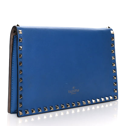 Valentino Garavani Nappa Rockstud Wristlet Clutch Light Sapphire 2 of 10