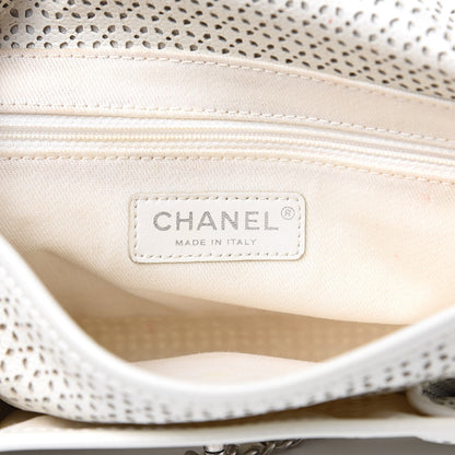 Chanel Perforated Calfskin Small Up In The Air Flap Ivory 6 of 17