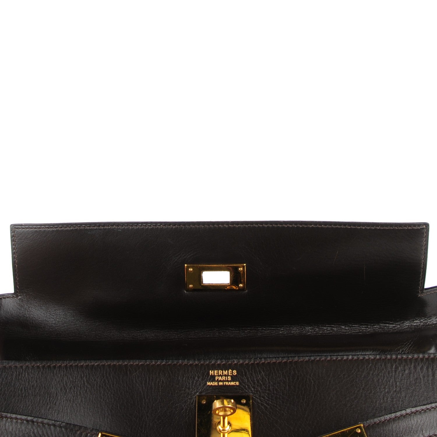 Hermes Box Kelly Retourne 32 Chocolate 11 of 24