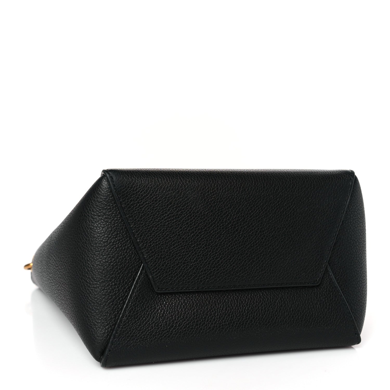 Celine Soft Grained Calfskin Small Sangle Bucket Bag Black 4 of 9