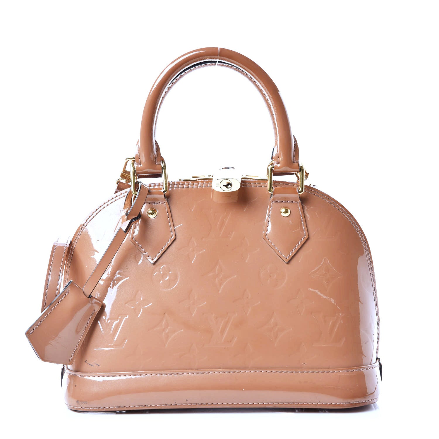 Louis Vuitton Vernis Alma BB Rose Velours 1 of 16