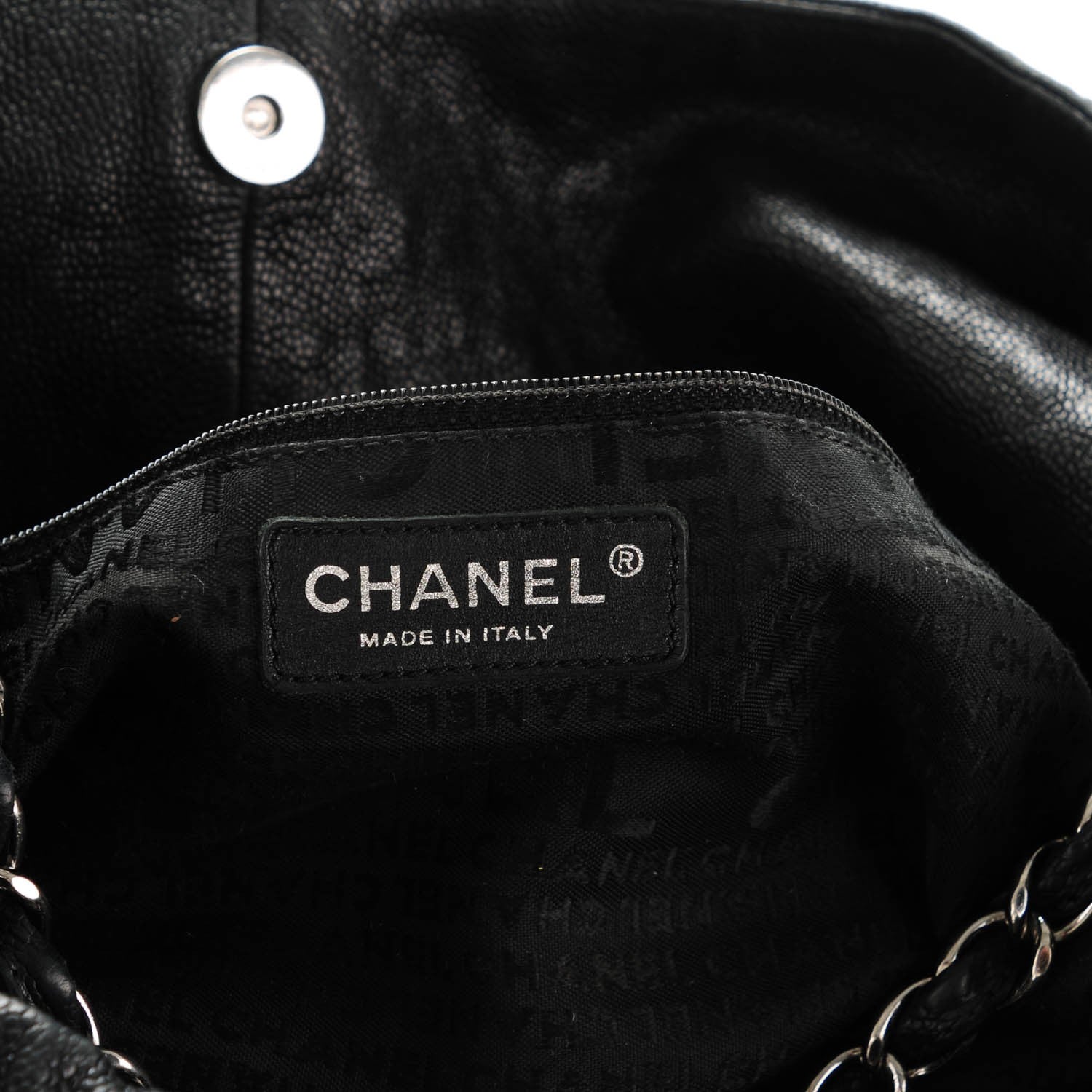 Chanel Distressed Caviar XL Coco Cabas Black 6 of 7