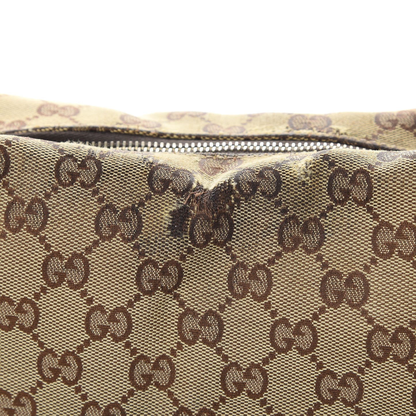 Monogram Medium Horsebit Chain Hobo Dark Brown
