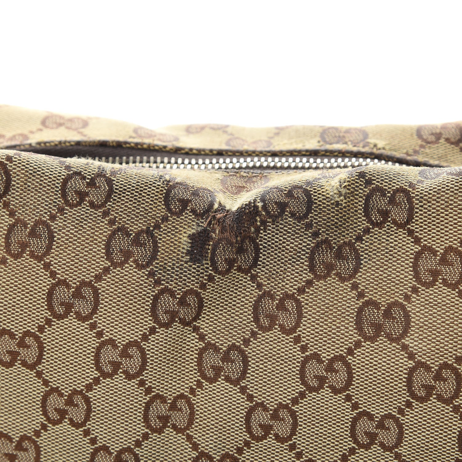 Gucci Monogram Medium Horsebit Chain Hobo Dark Brown 14 of 19