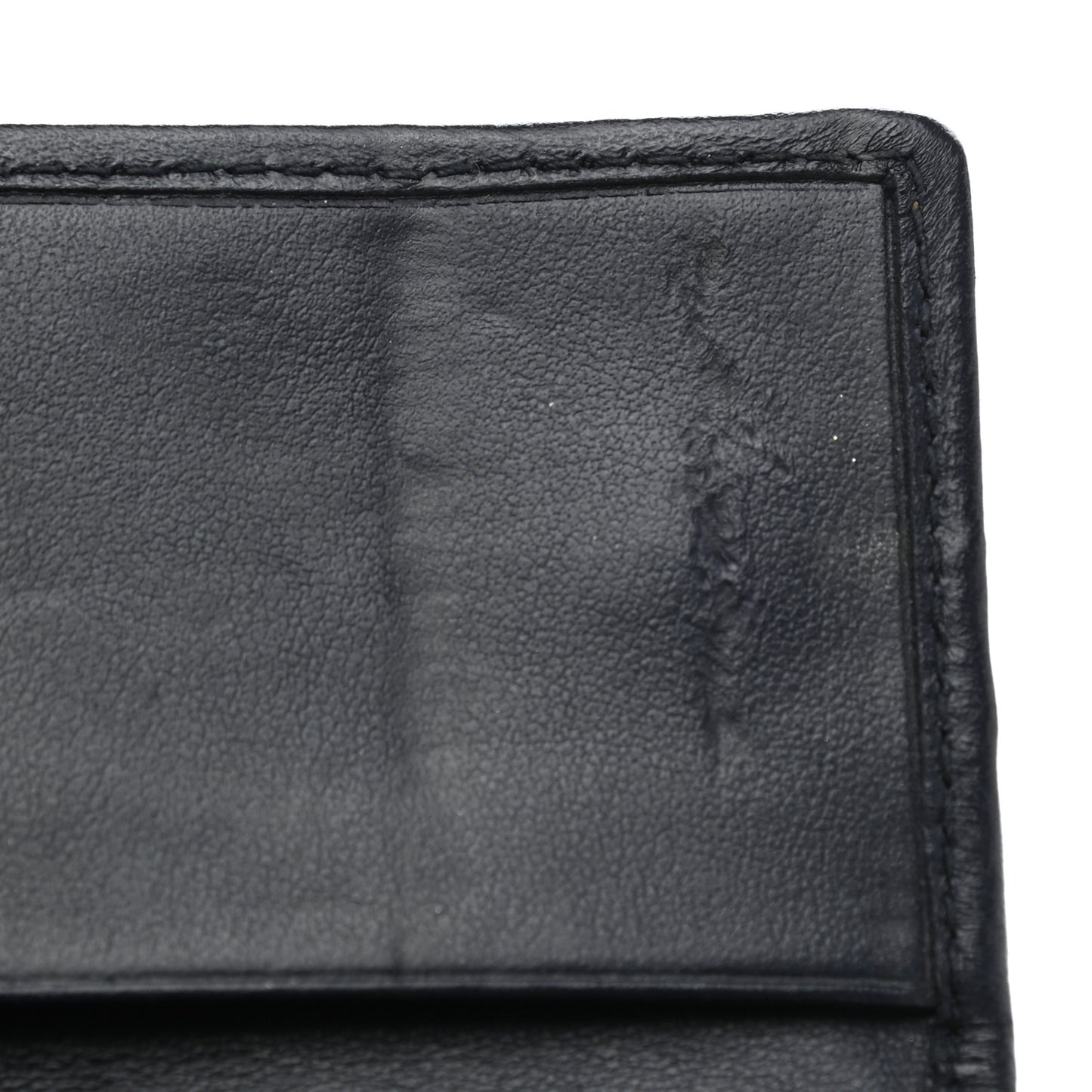 Denim Matelasse Flap Card Holder Key Ring