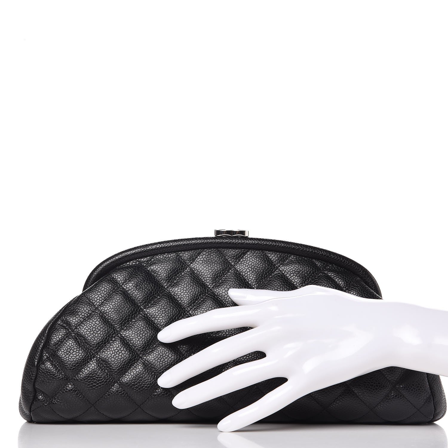 Chanel Caviar Quilted Timeless Clutch Black 2 of 7
