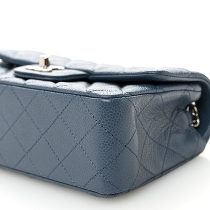 Chanel Caviar Quilted Mini Rectangular Flap Blue 10 of 10