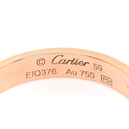 Cartier 18K Pink Gold 3.5mm LOVE Wedding Band Ring 59 8.75 4 of 4