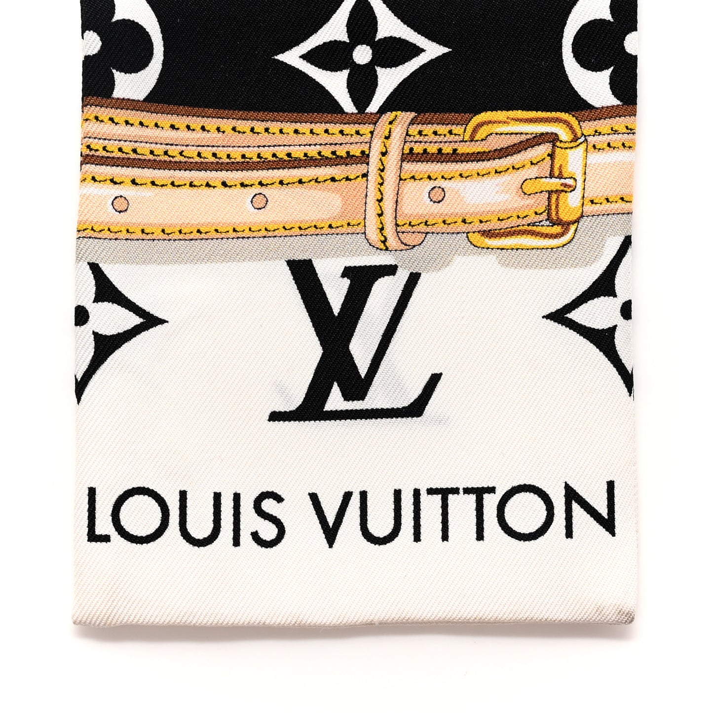 Silk Monogram Confidential Bandeau Black