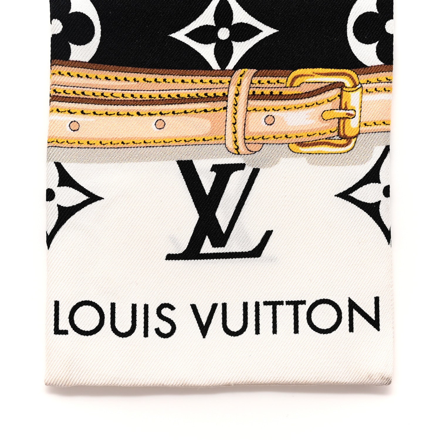 Louis Vuitton Silk Monogram Confidential Bandeau Black 2 of 4