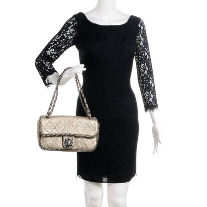 Chanel Leather Medium Leo Lion Flap Metallic 2 of 7