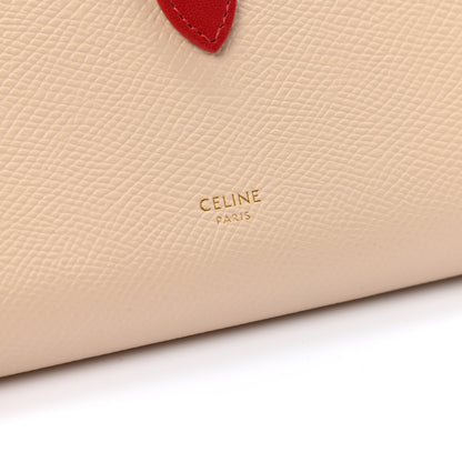 Celine Grained Calfskin Large Multifunction Strap Wallet Powder Red 6 of 8