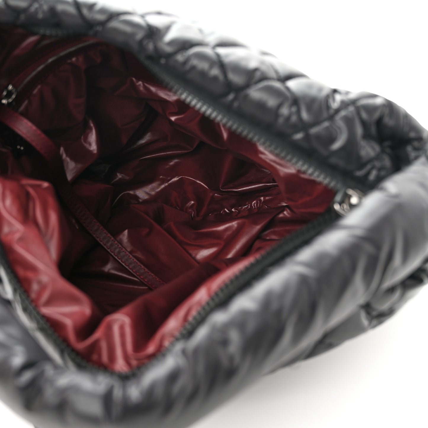 Nylon Quilted Coco Cocoon Hobo Black