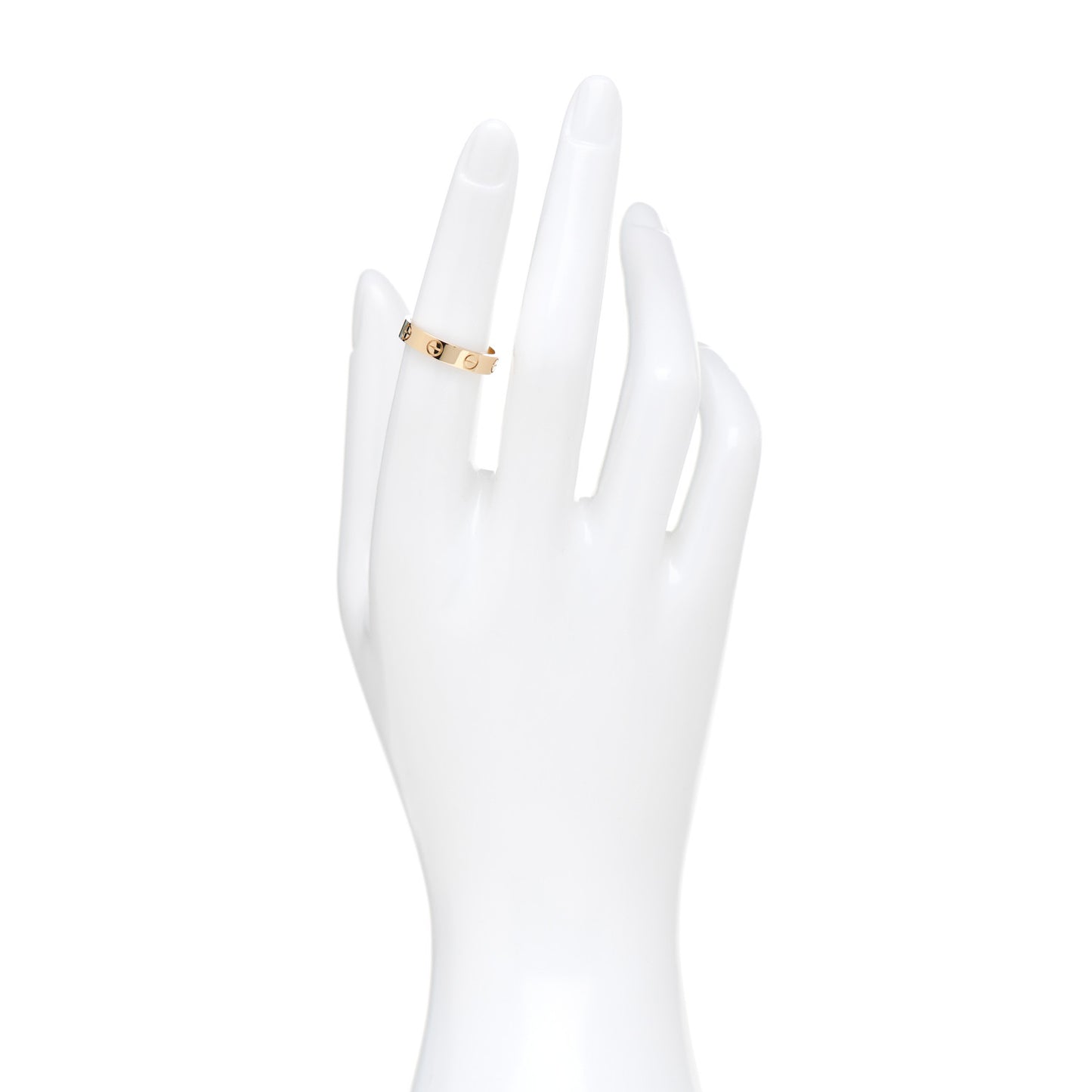 18K Yellow Gold 3.5mm LOVE Wedding Band Ring 51 5.75