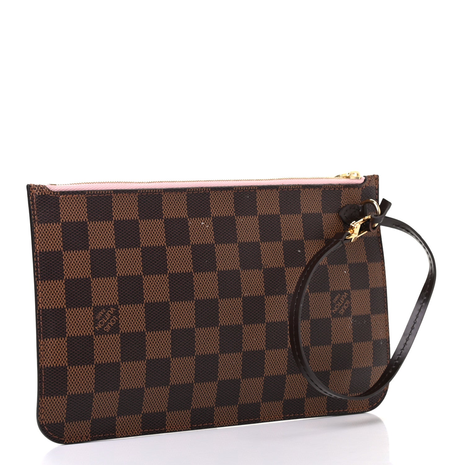 Louis Vuitton Damier Ebene Neverfull MM GM Pochette Rose Ballerine 3 of 8