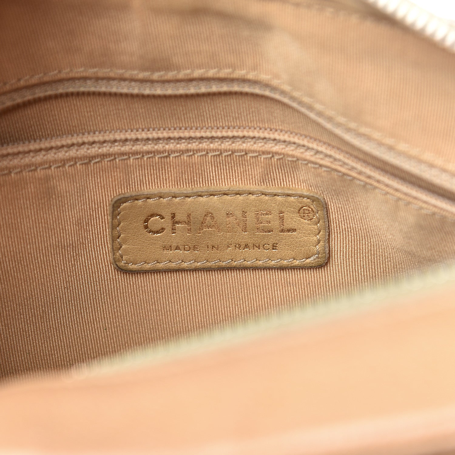 Chanel Caviar Quilted Timeless CC Shoulder Bag Beige 6 of 30