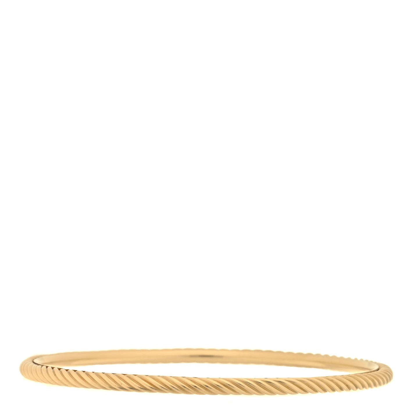 18K Yellow Gold Cable Classics Bangle Bracelet