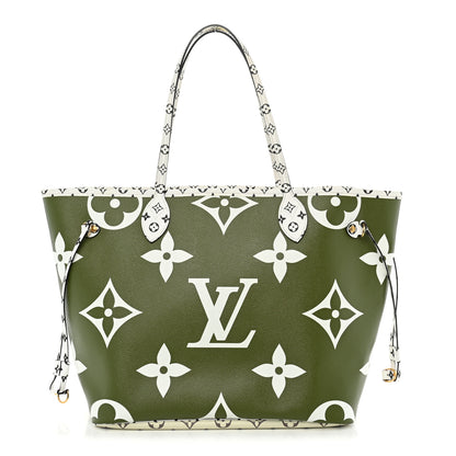 Louis Vuitton Monogram Giant Neverfull MM Kaki 3 of 13
