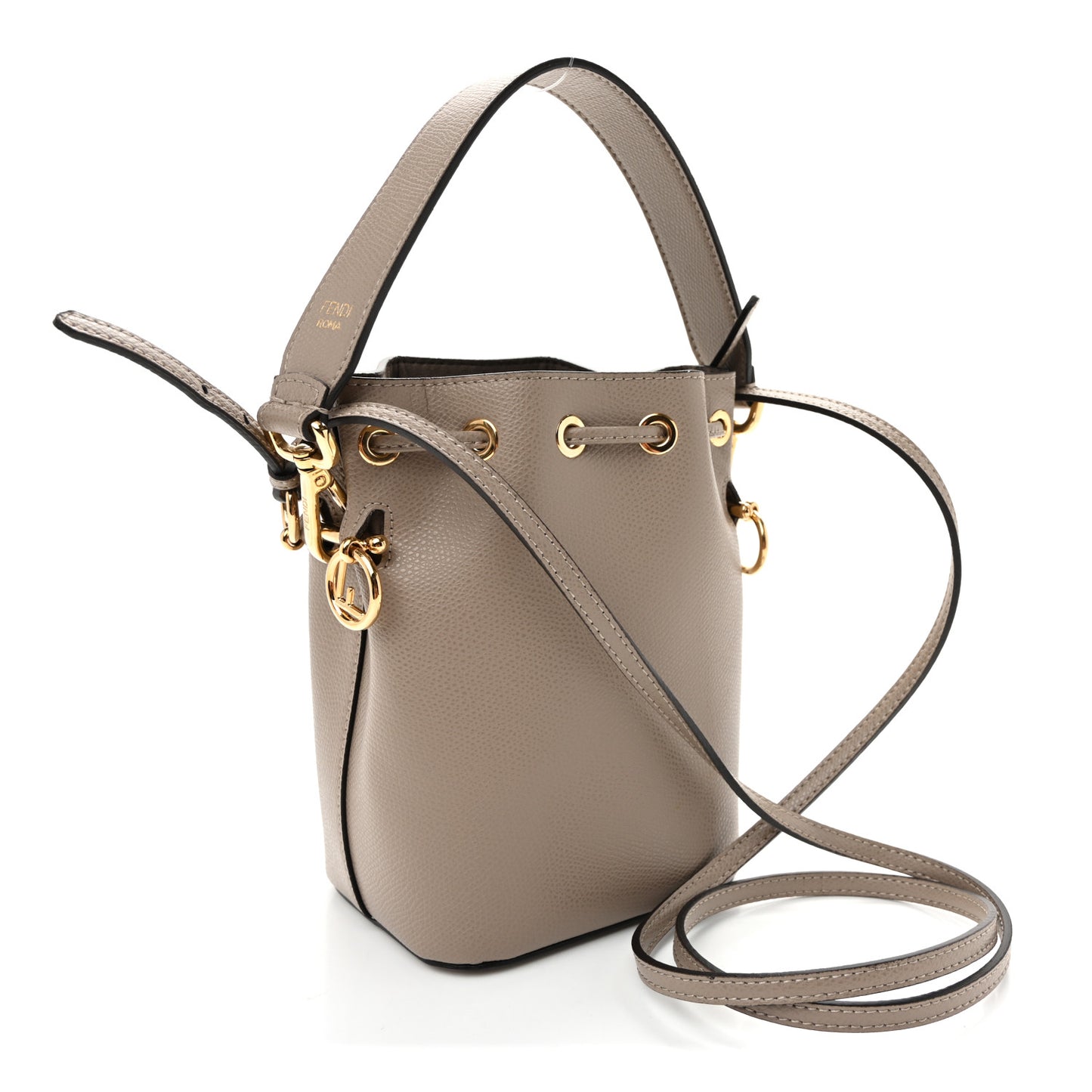 Vitello Cruise F is Fendi Mini Mon Tresor Bucket Bag Tortora