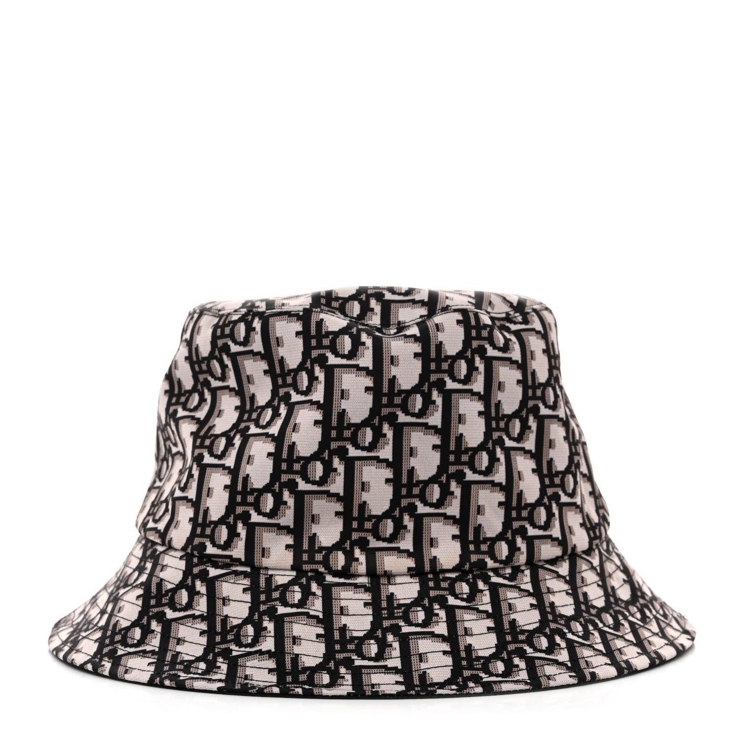 Christian Dior Oblique Reversible Teddy-D Brim Bucket Hat 57 Black 1 of 12
