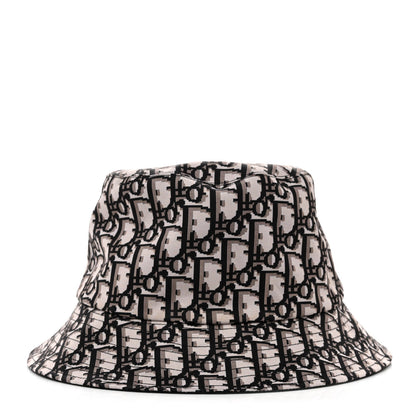 Christian Dior Oblique Reversible Teddy-D Brim Bucket Hat 57 Black 1 of 12