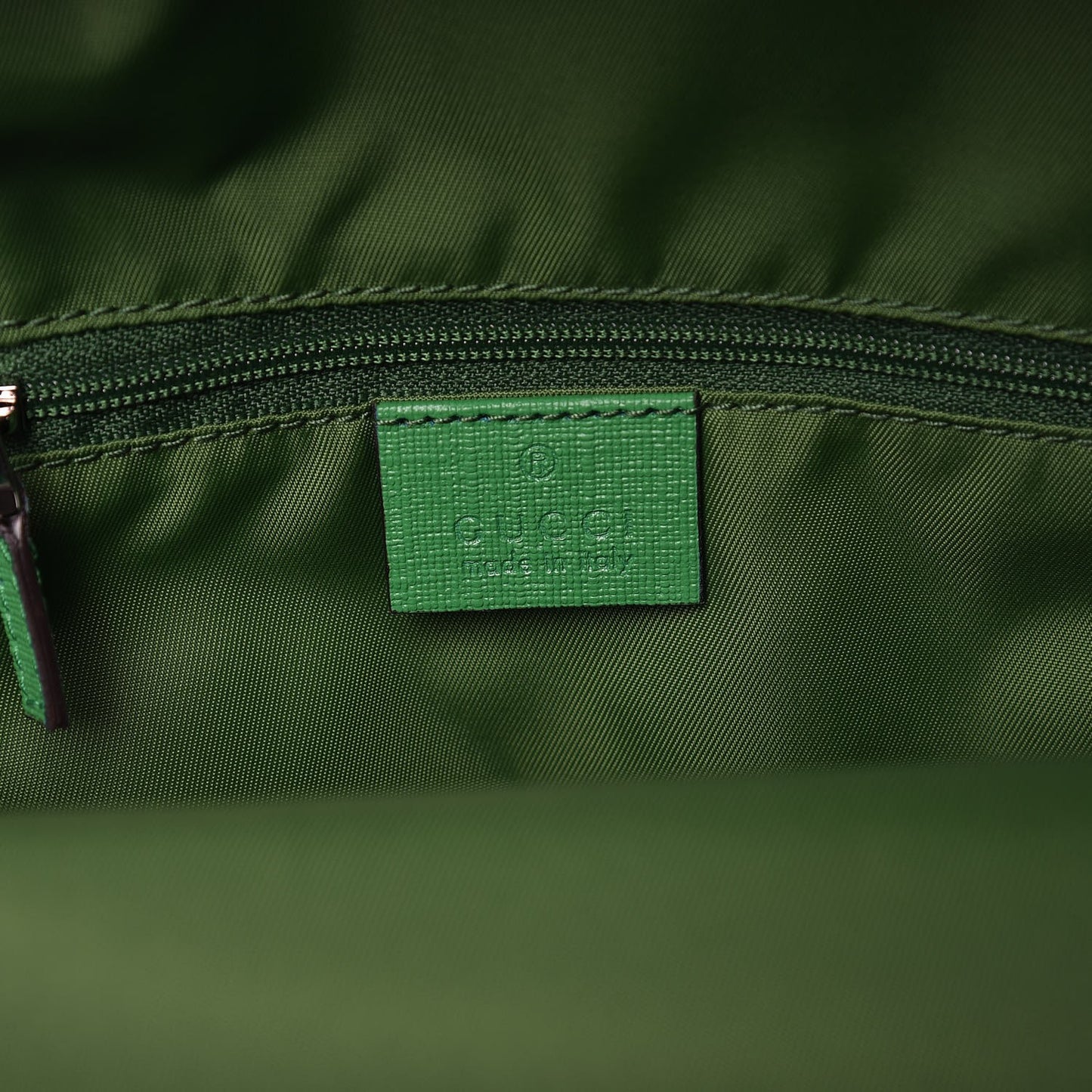GG Supreme Monogram Children's Crests Backpack Green
