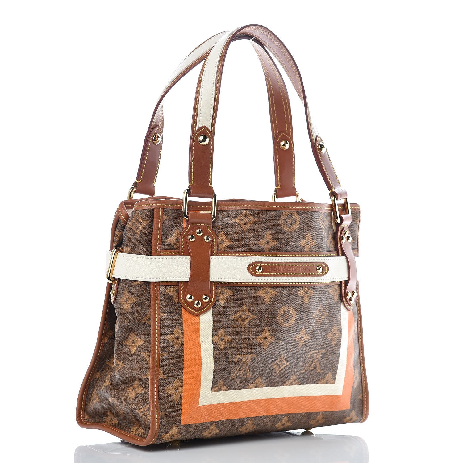 Louis Vuitton Monogram Rayures Tisse Sac PM 3 of 9