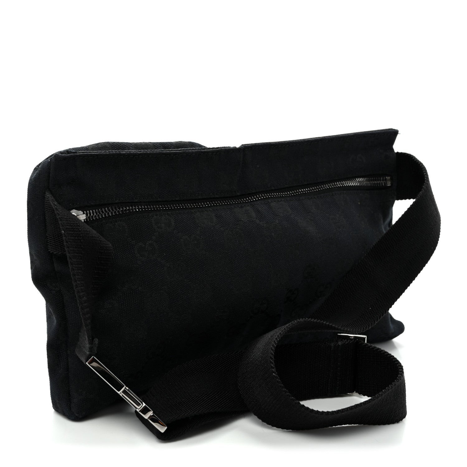 Gucci GG Monogram Double Pocket Belt Bag Black 3 of 10